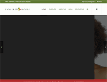 Tablet Screenshot of pamperedroots.com